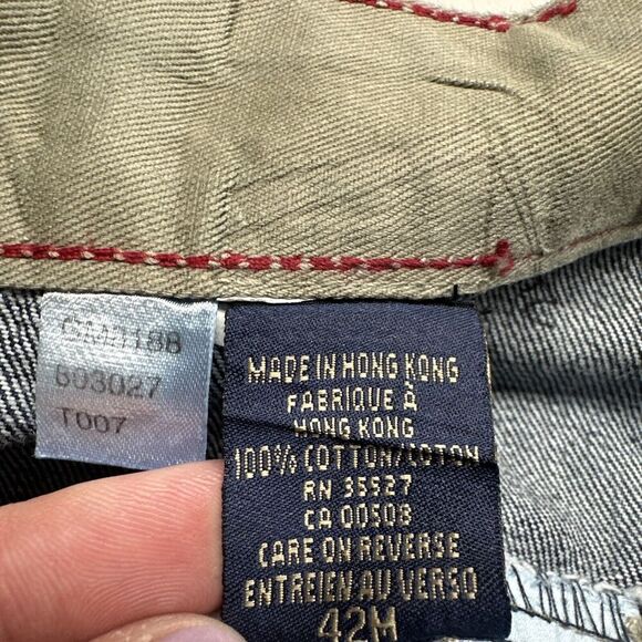 VTG Marithe Francois Girbaud Jeans Baggy Hip Hop Skater Men 42x31 Dark Wash 90s - Picture 14 of 15